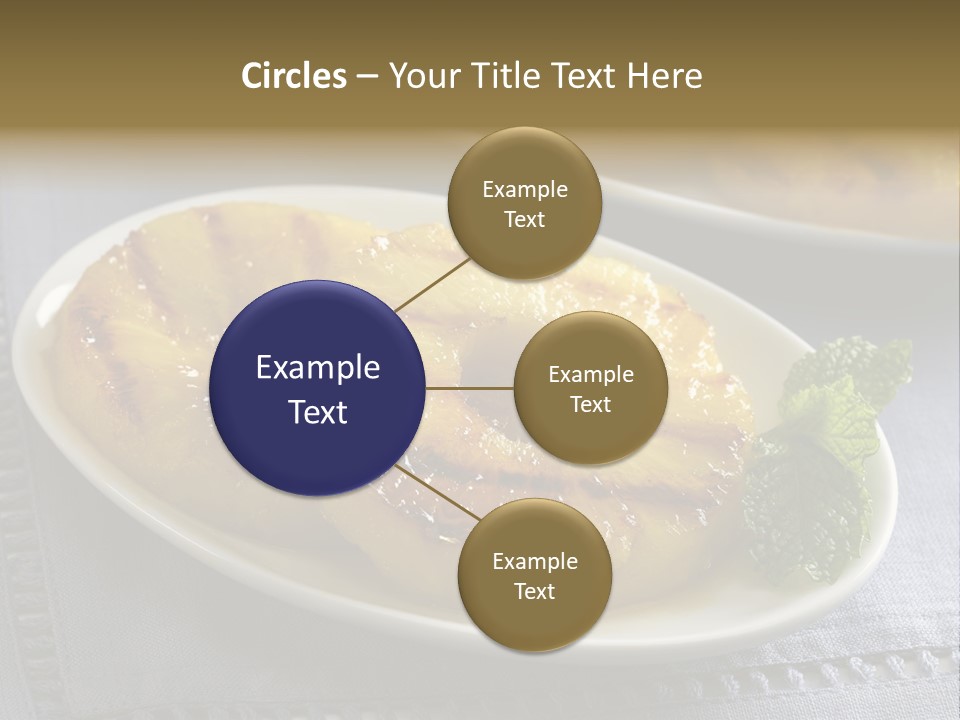 Dessert Food Sample Hawaiian PowerPoint Template