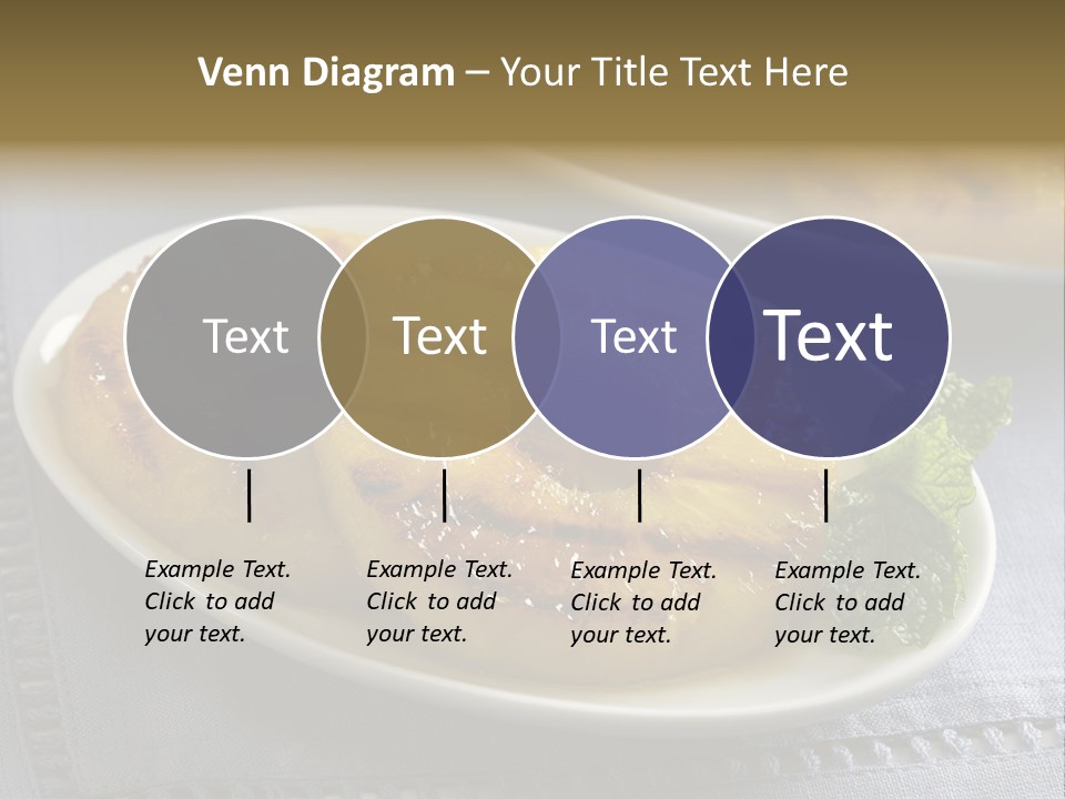 Dessert Food Sample Hawaiian PowerPoint Template