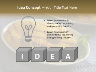 Dessert Food Sample Hawaiian PowerPoint Template