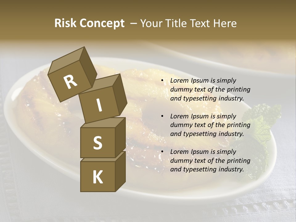 Dessert Food Sample Hawaiian PowerPoint Template