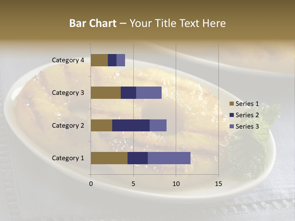 Dessert Food Sample Hawaiian PowerPoint Template