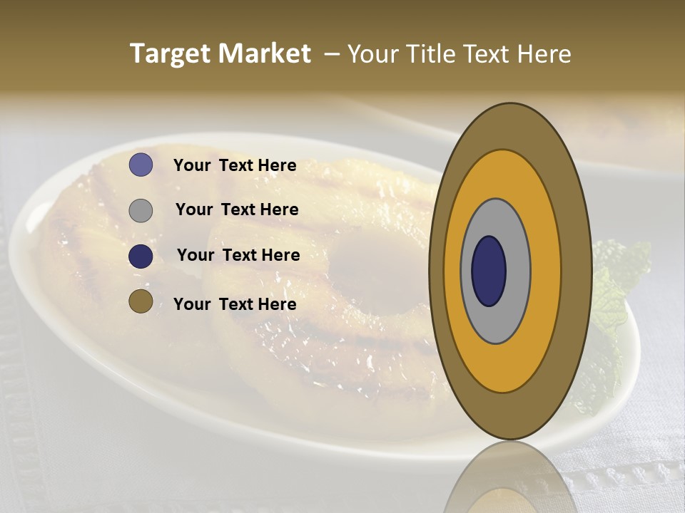 Dessert Food Sample Hawaiian PowerPoint Template