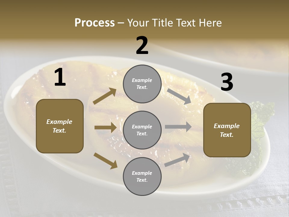 Dessert Food Sample Hawaiian PowerPoint Template