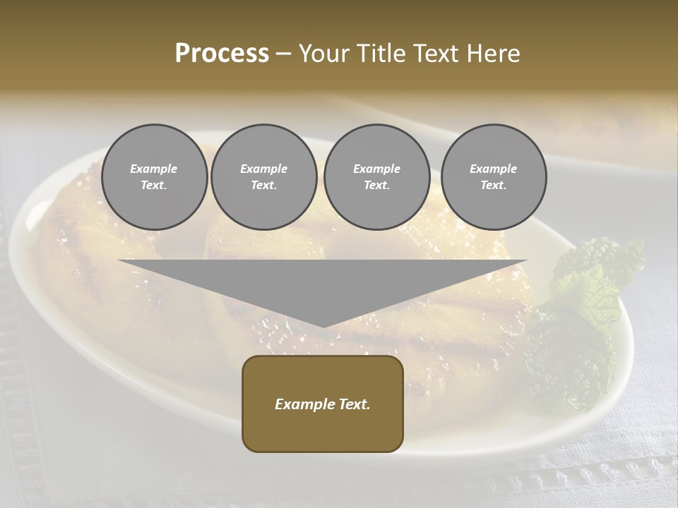 Dessert Food Sample Hawaiian PowerPoint Template
