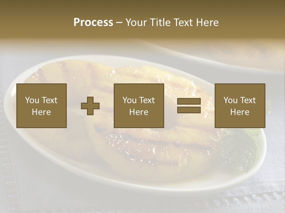 Dessert Food Sample Hawaiian PowerPoint Template