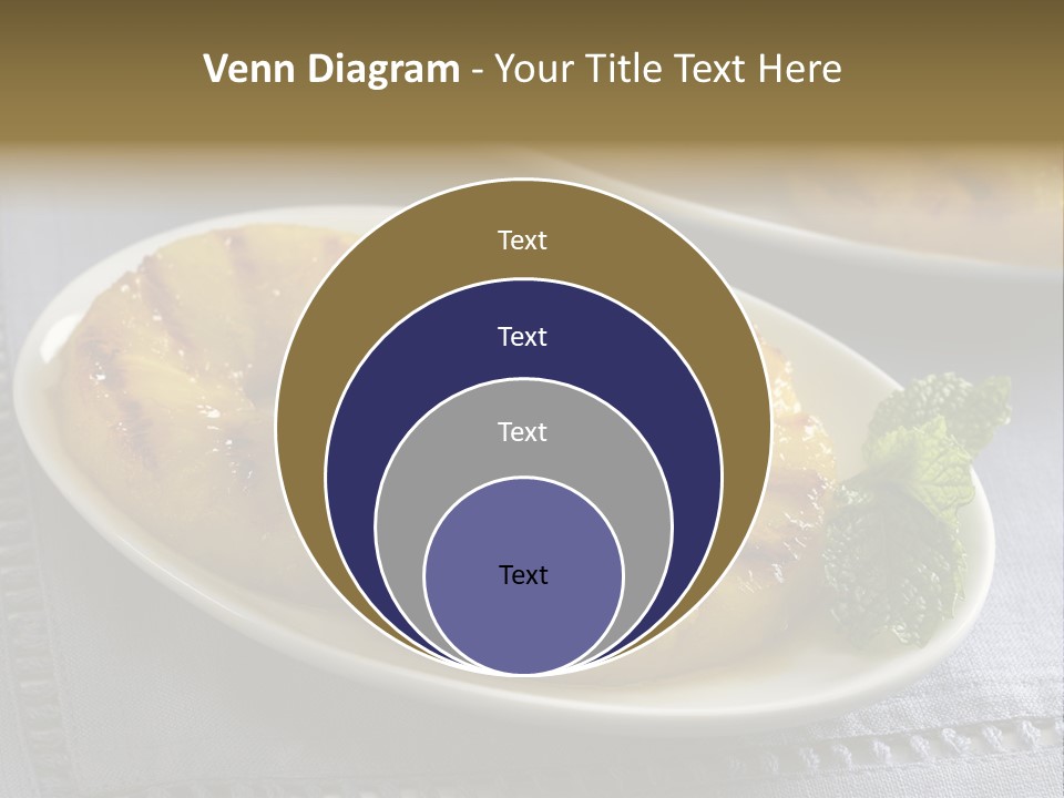 Dessert Food Sample Hawaiian PowerPoint Template