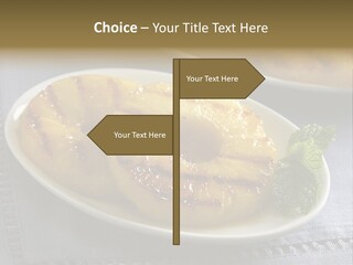 Dessert Food Sample Hawaiian PowerPoint Template