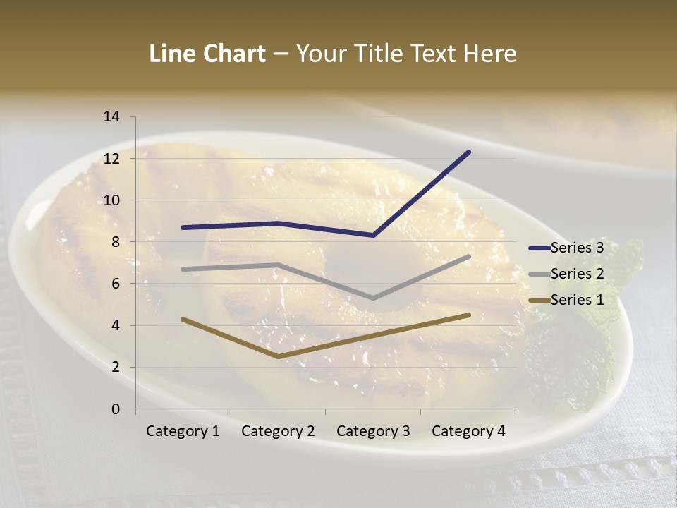 Dessert Food Sample Hawaiian PowerPoint Template