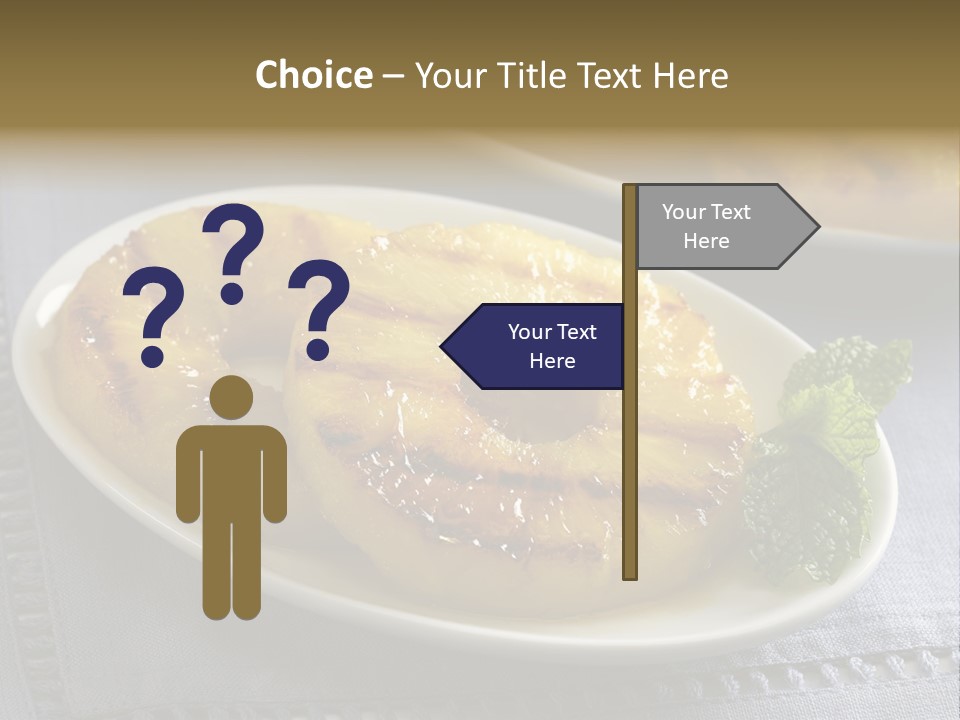 Dessert Food Sample Hawaiian PowerPoint Template