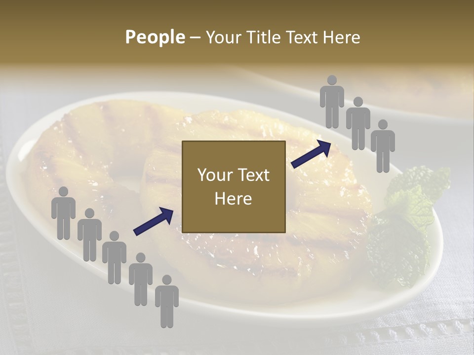 Dessert Food Sample Hawaiian PowerPoint Template