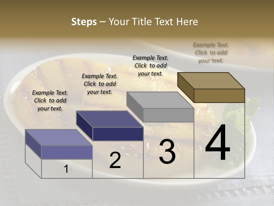 Dessert Food Sample Hawaiian PowerPoint Template