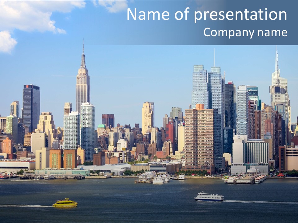 River Office York PowerPoint Template