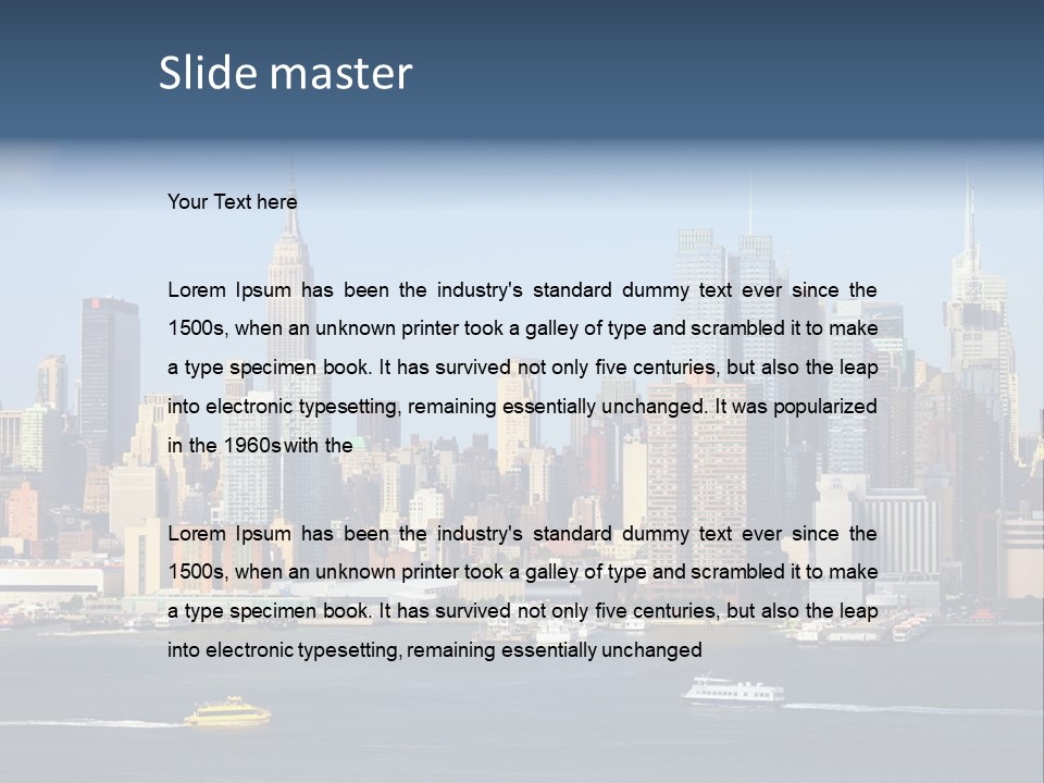 River Office York PowerPoint Template