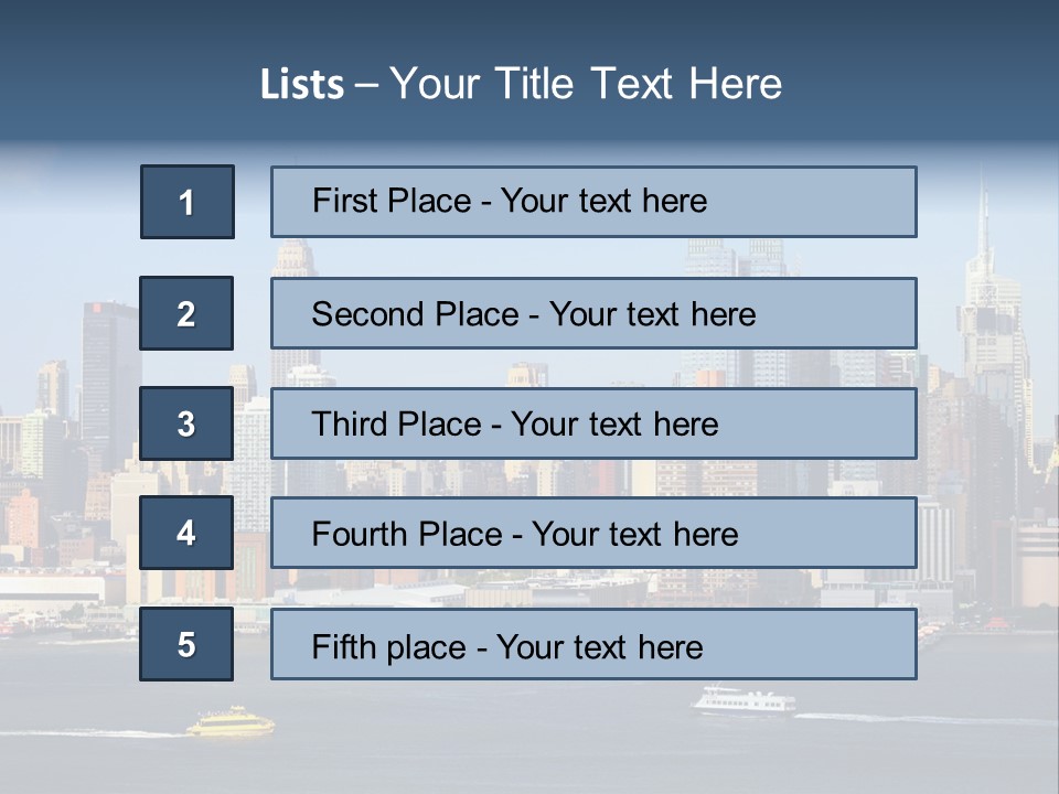 River Office York PowerPoint Template