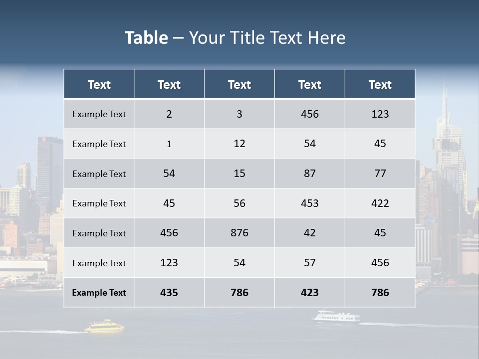 River Office York PowerPoint Template