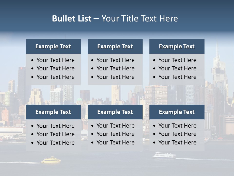 River Office York PowerPoint Template