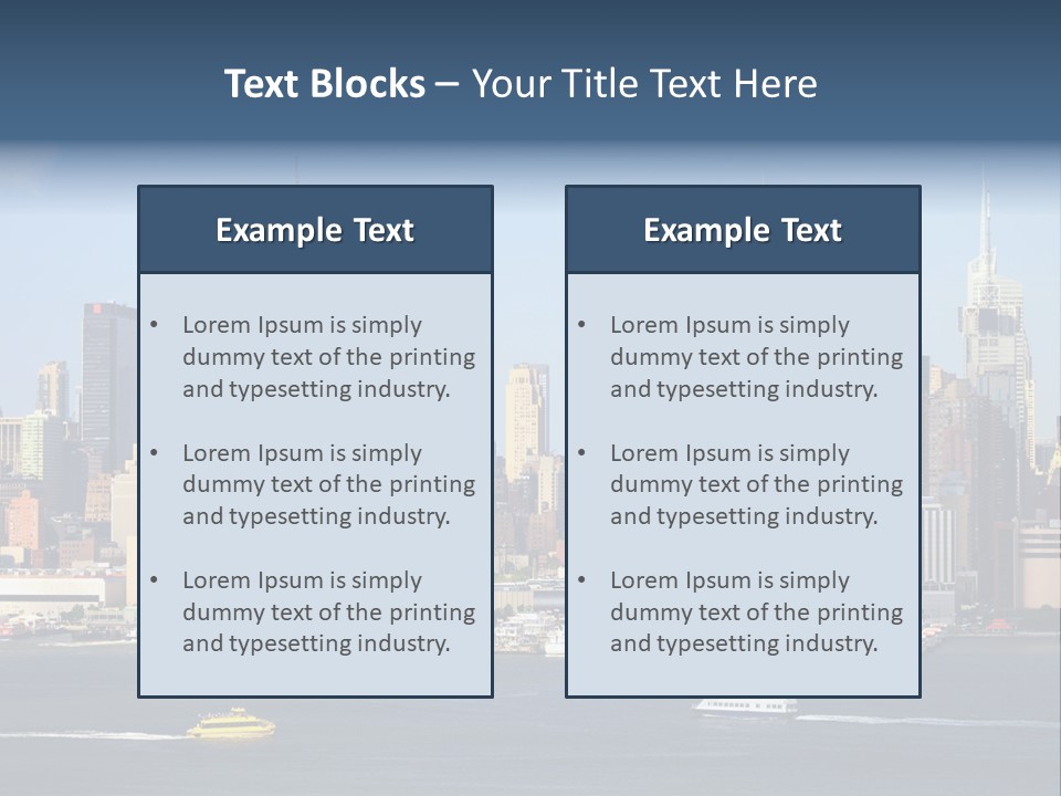 River Office York PowerPoint Template