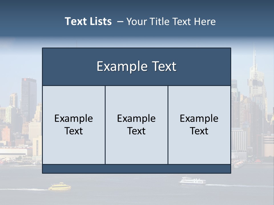 River Office York PowerPoint Template