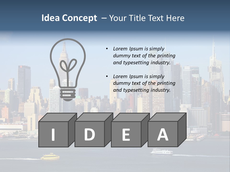 River Office York PowerPoint Template