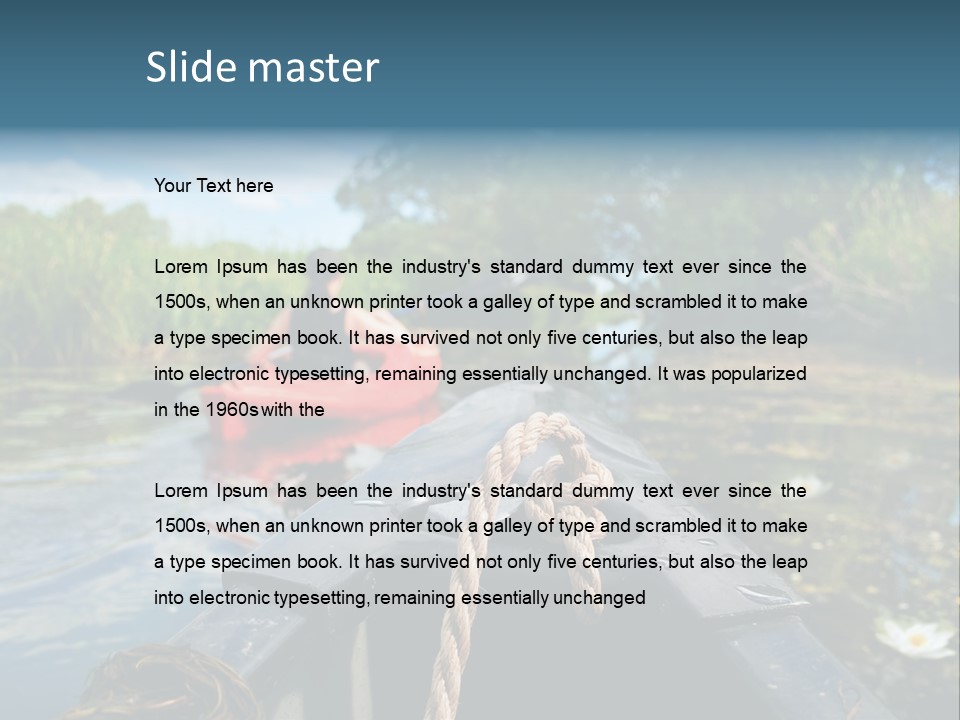 Scenic Caucasian Landscape PowerPoint Template