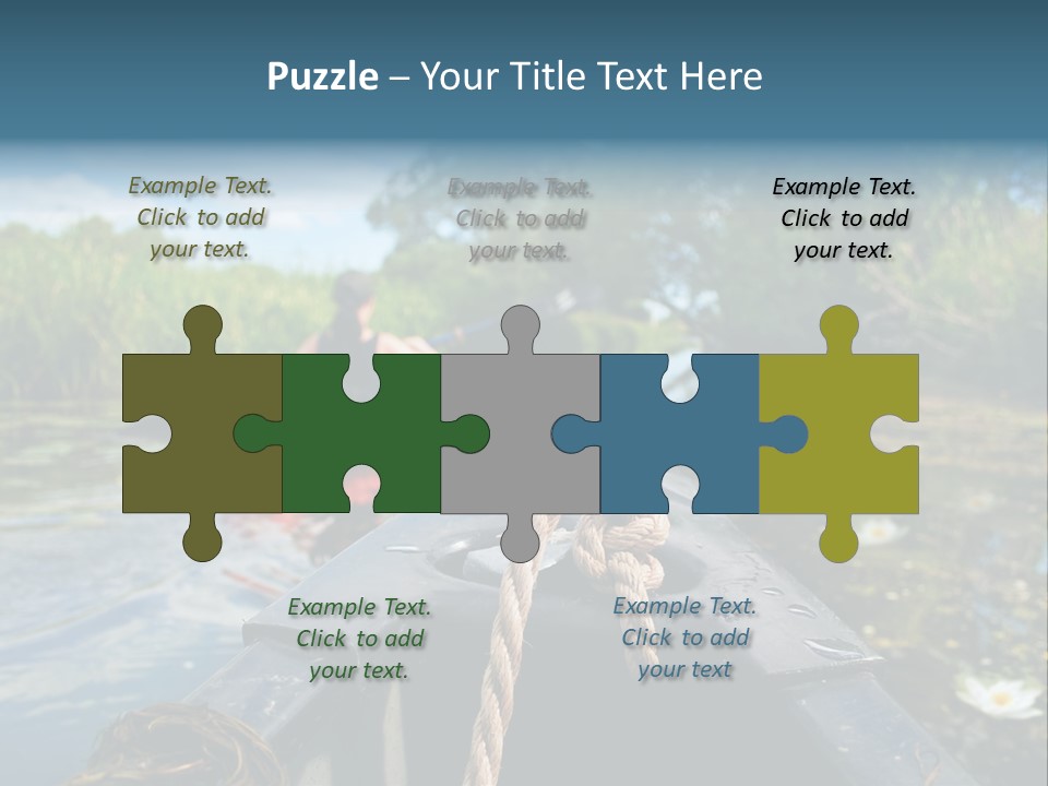 Scenic Caucasian Landscape PowerPoint Template