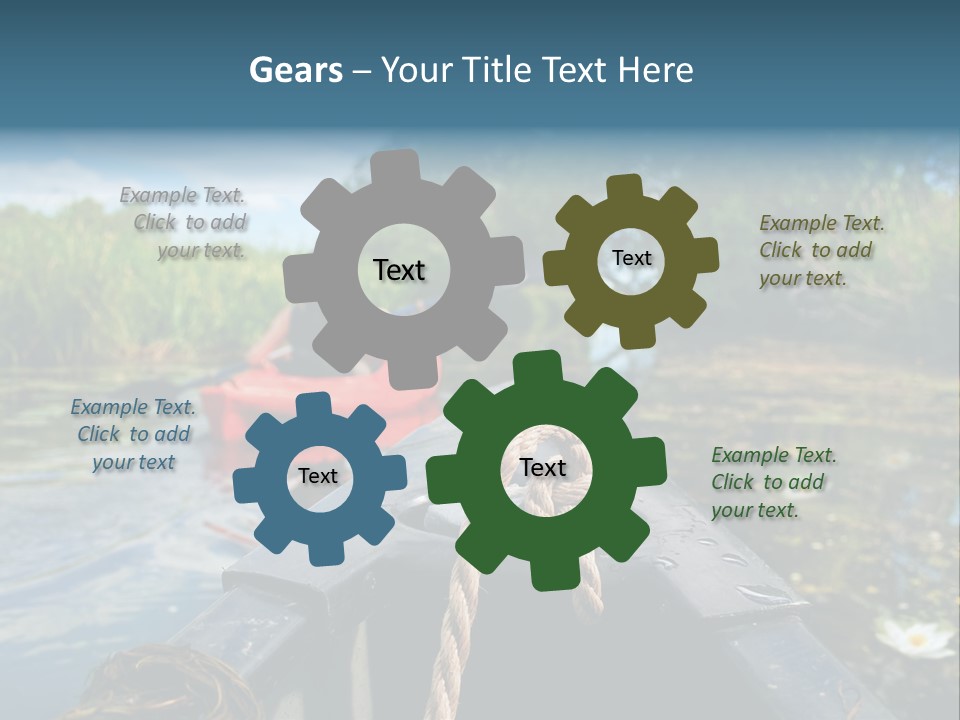 Scenic Caucasian Landscape PowerPoint Template