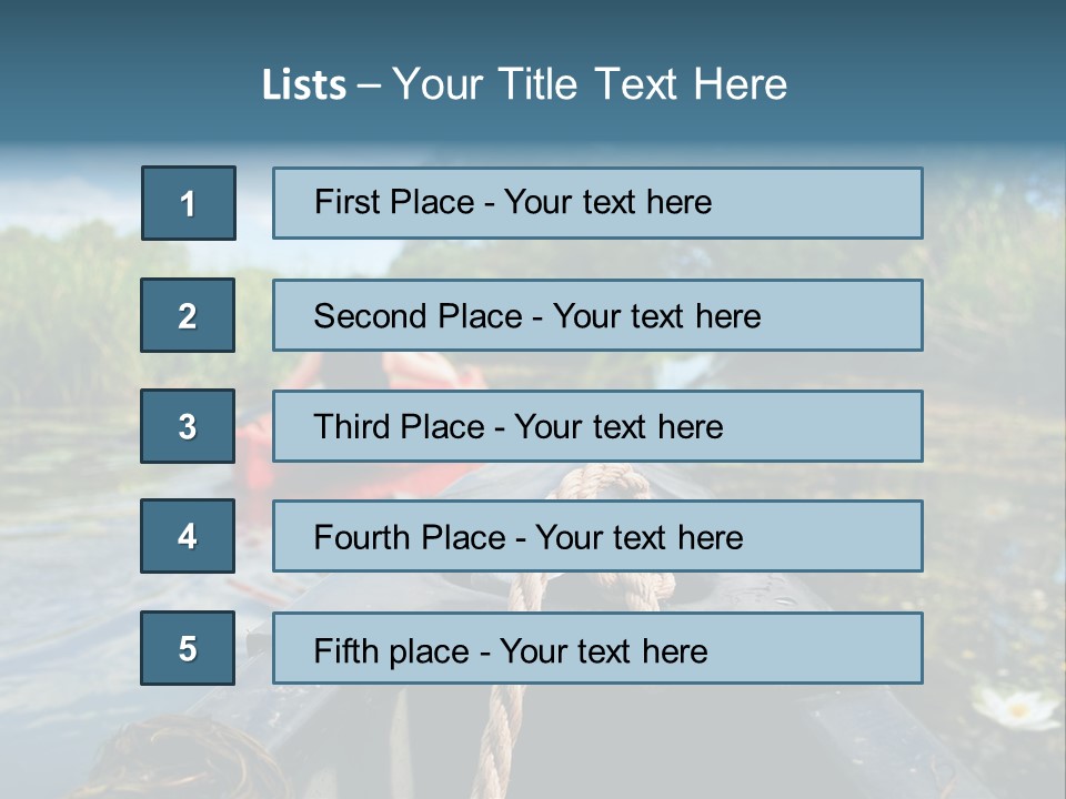 Scenic Caucasian Landscape PowerPoint Template