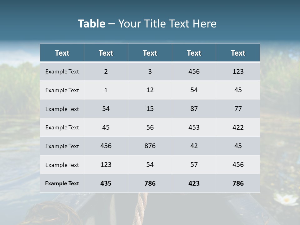 Scenic Caucasian Landscape PowerPoint Template