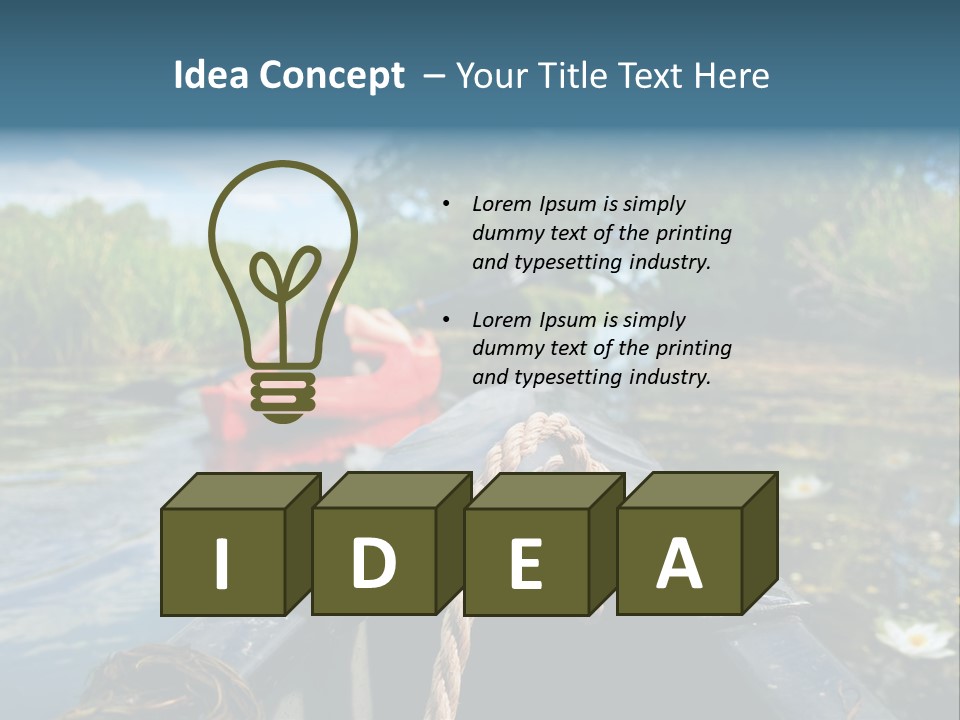 Scenic Caucasian Landscape PowerPoint Template