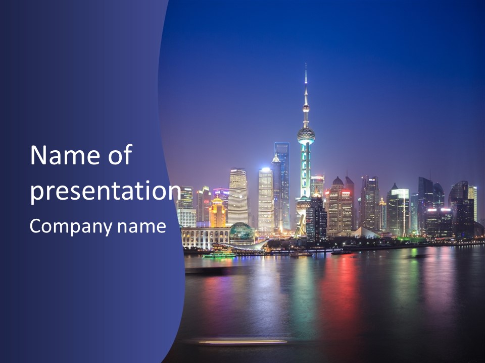 District Shanghai Corporate PowerPoint Template