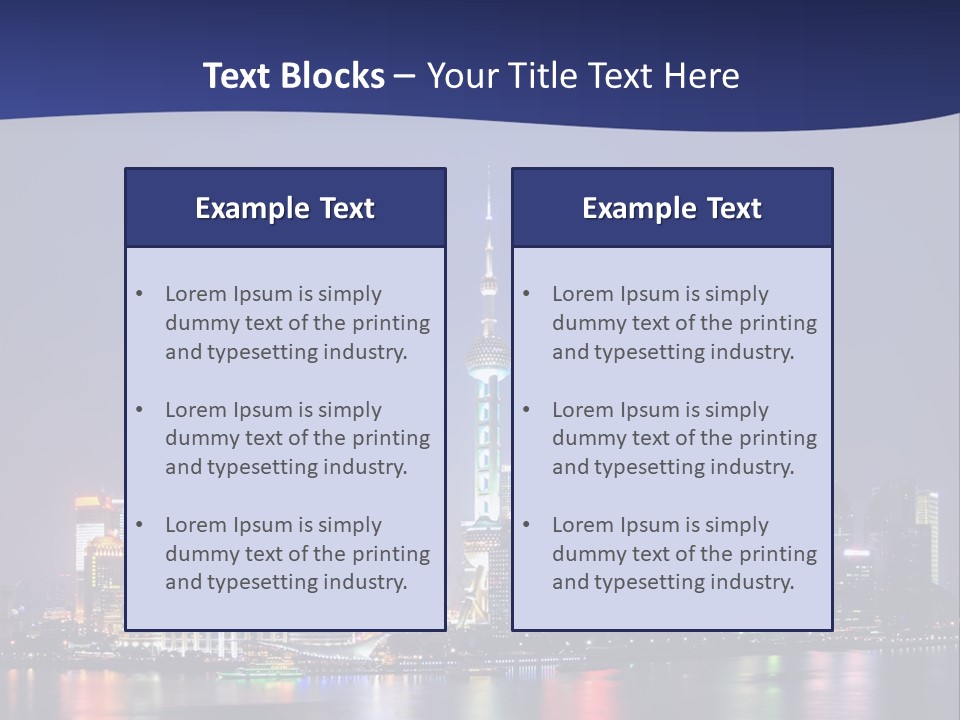 District Shanghai Corporate PowerPoint Template