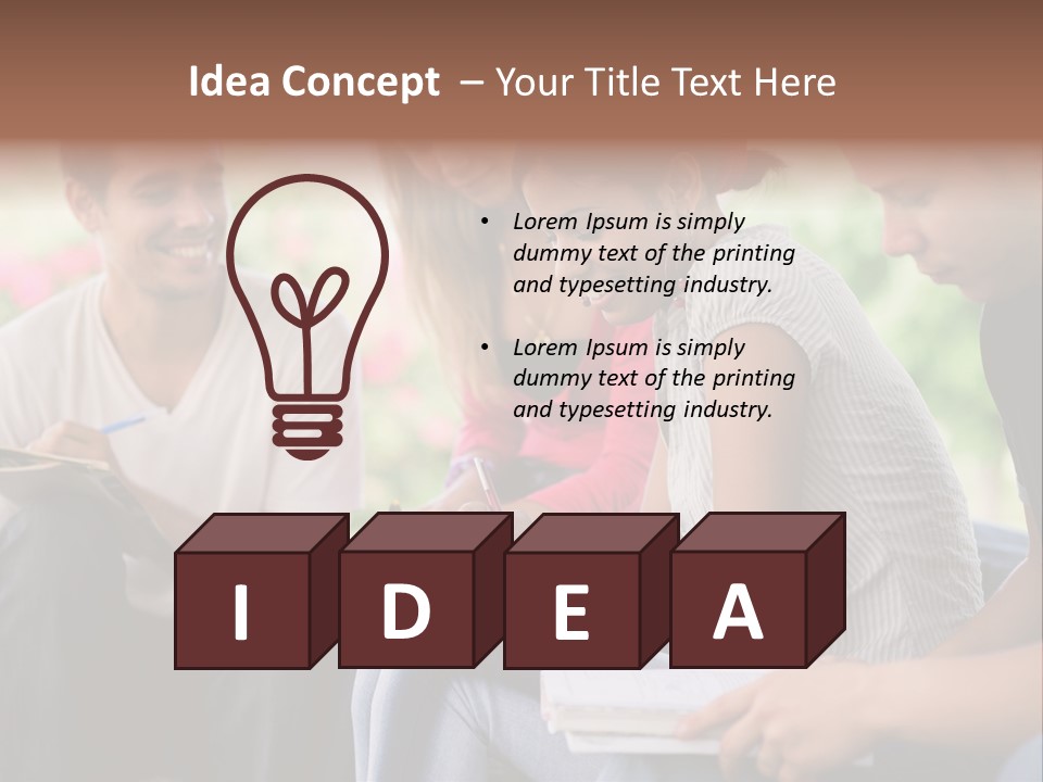 Happy Exam Tree PowerPoint Template