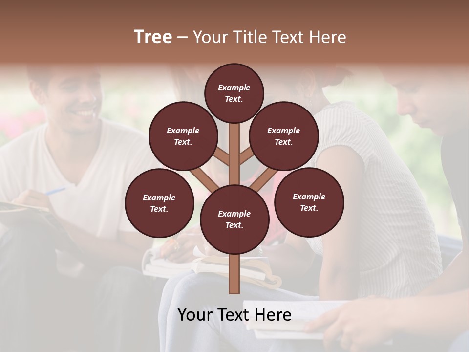 Happy Exam Tree PowerPoint Template