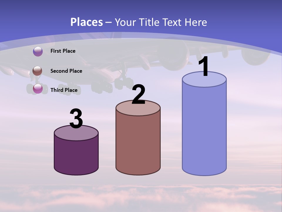 Sunset Wings Fly PowerPoint Template