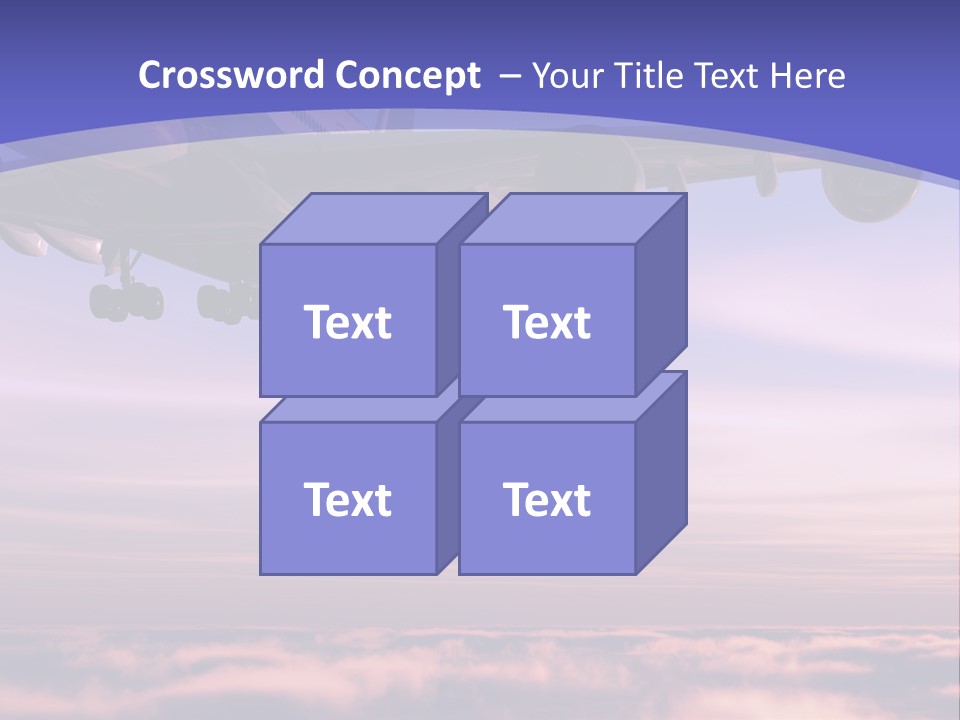 Sunset Wings Fly PowerPoint Template