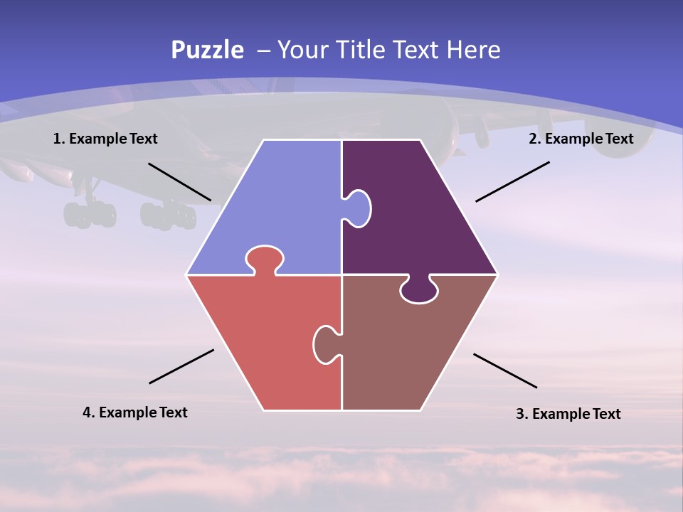 Sunset Wings Fly PowerPoint Template