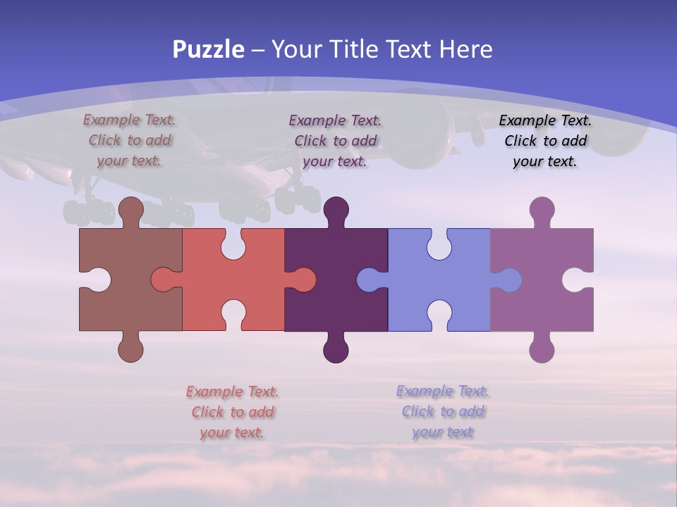 Sunset Wings Fly PowerPoint Template