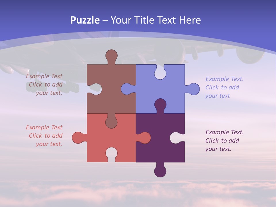 Sunset Wings Fly PowerPoint Template