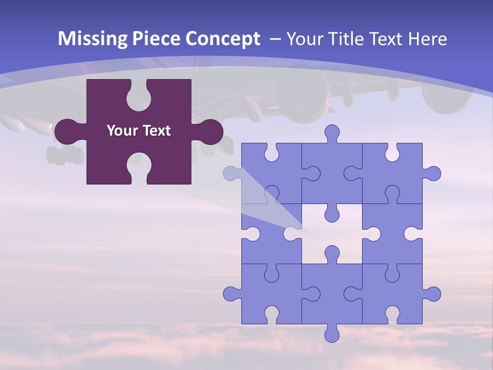 Sunset Wings Fly PowerPoint Template