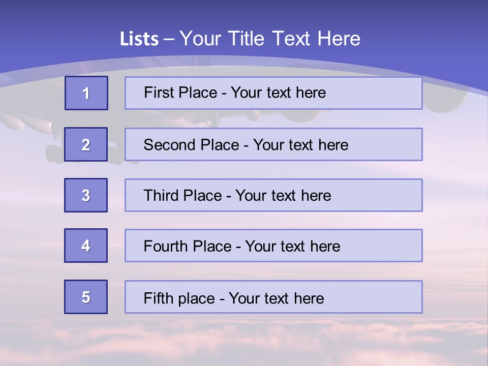 Sunset Wings Fly PowerPoint Template