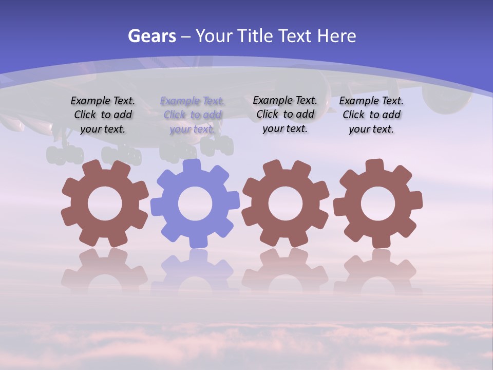 Sunset Wings Fly PowerPoint Template