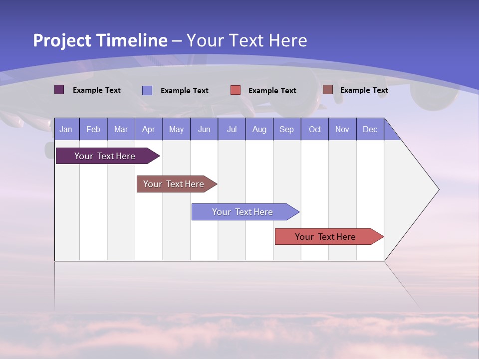 Sunset Wings Fly PowerPoint Template