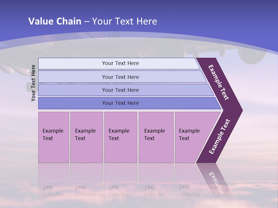 Sunset Wings Fly PowerPoint Template