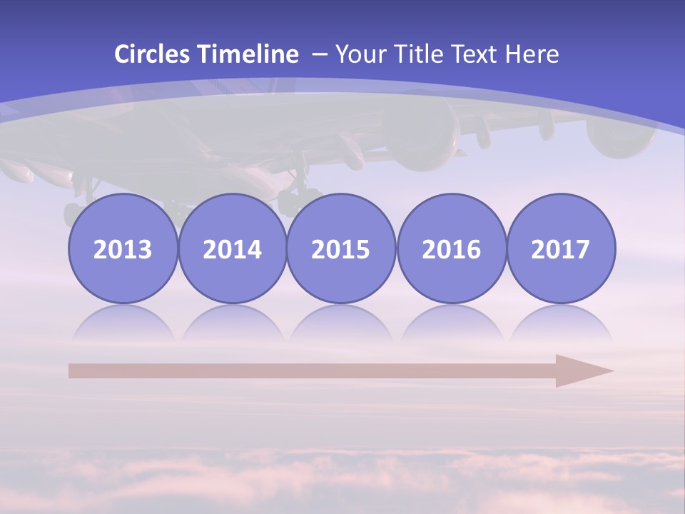 Sunset Wings Fly PowerPoint Template