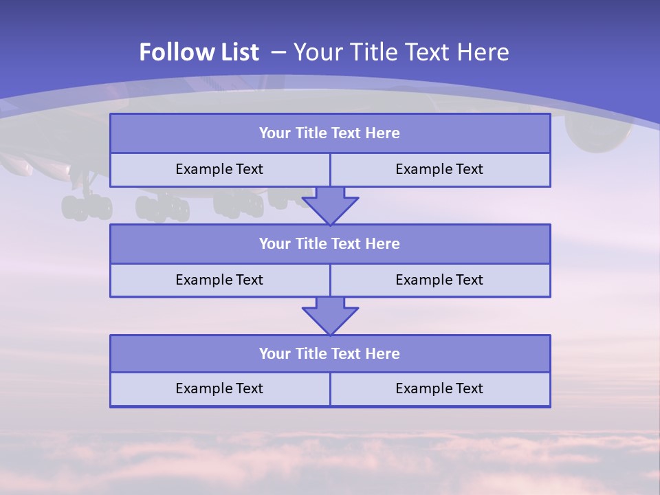 Sunset Wings Fly PowerPoint Template