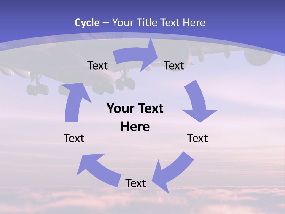 Sunset Wings Fly PowerPoint Template