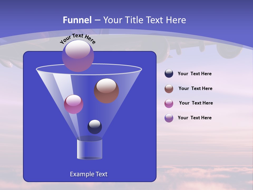 Sunset Wings Fly PowerPoint Template