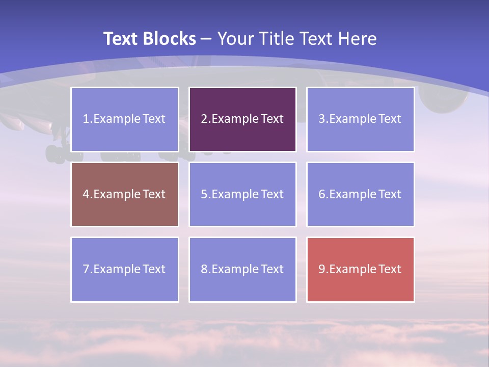 Sunset Wings Fly PowerPoint Template