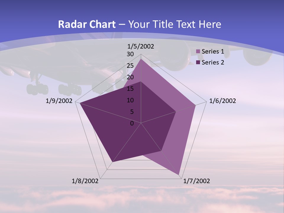 Sunset Wings Fly PowerPoint Template