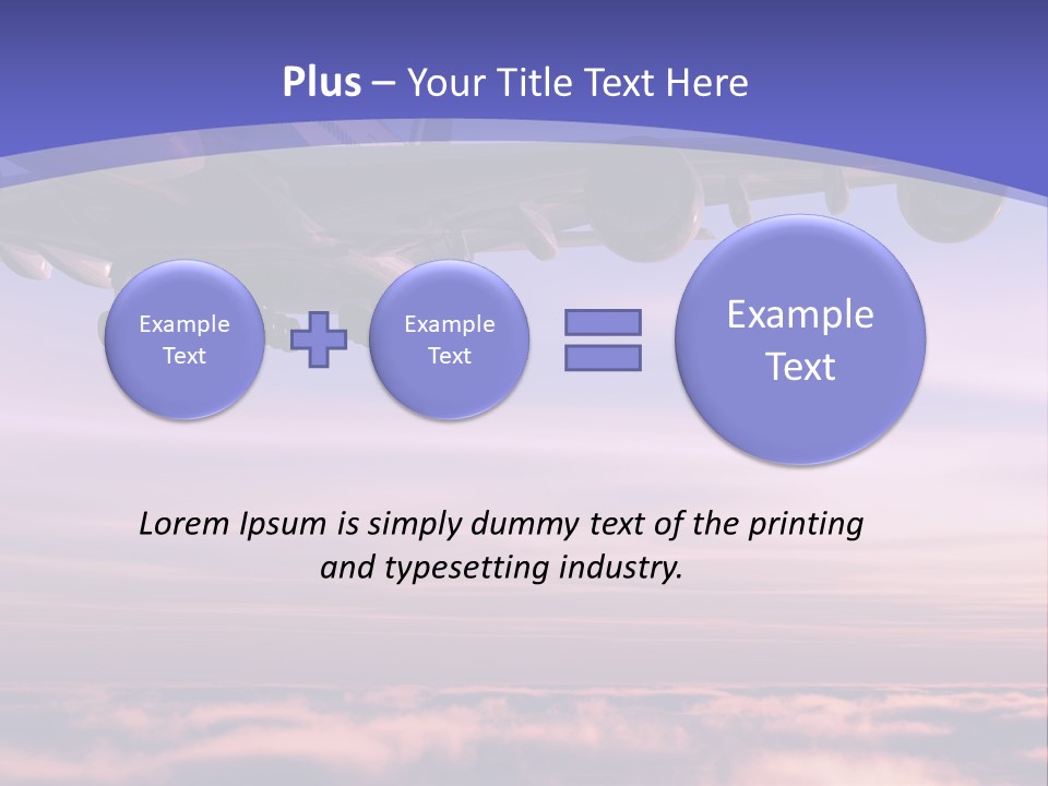 Sunset Wings Fly PowerPoint Template